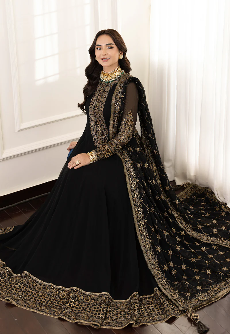 AJSM-35 EMBROIDERED CHIFFON 3 PCS - Image 8