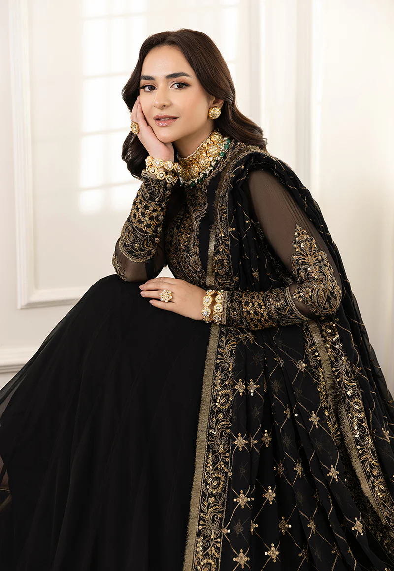 AJSM-35 EMBROIDERED CHIFFON 3 PCS - Image 9