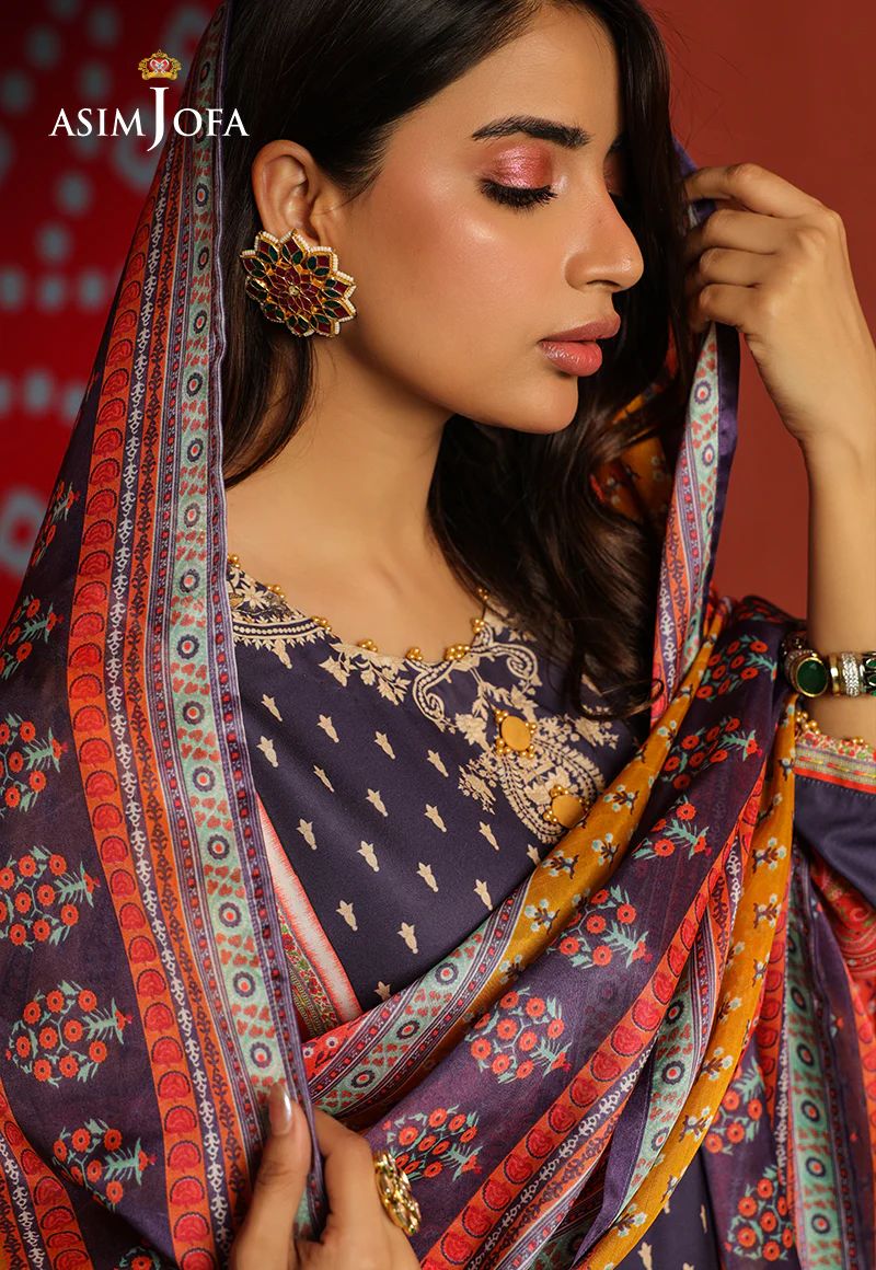 AJTM-06 - 2 PCS PRINTED GEORGETTE SILK 2 PCS - Image 7