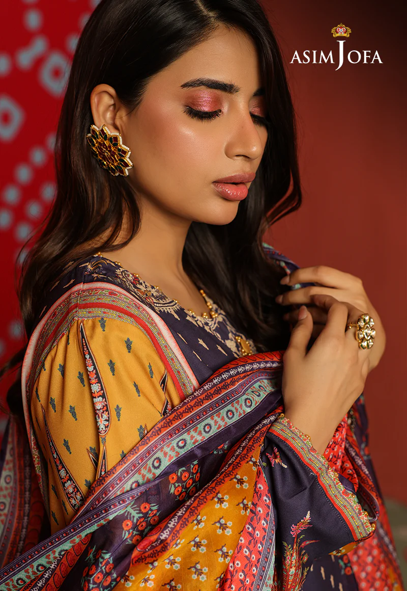 AJTM-06 - 2 PCS PRINTED GEORGETTE SILK 2 PCS - Image 8