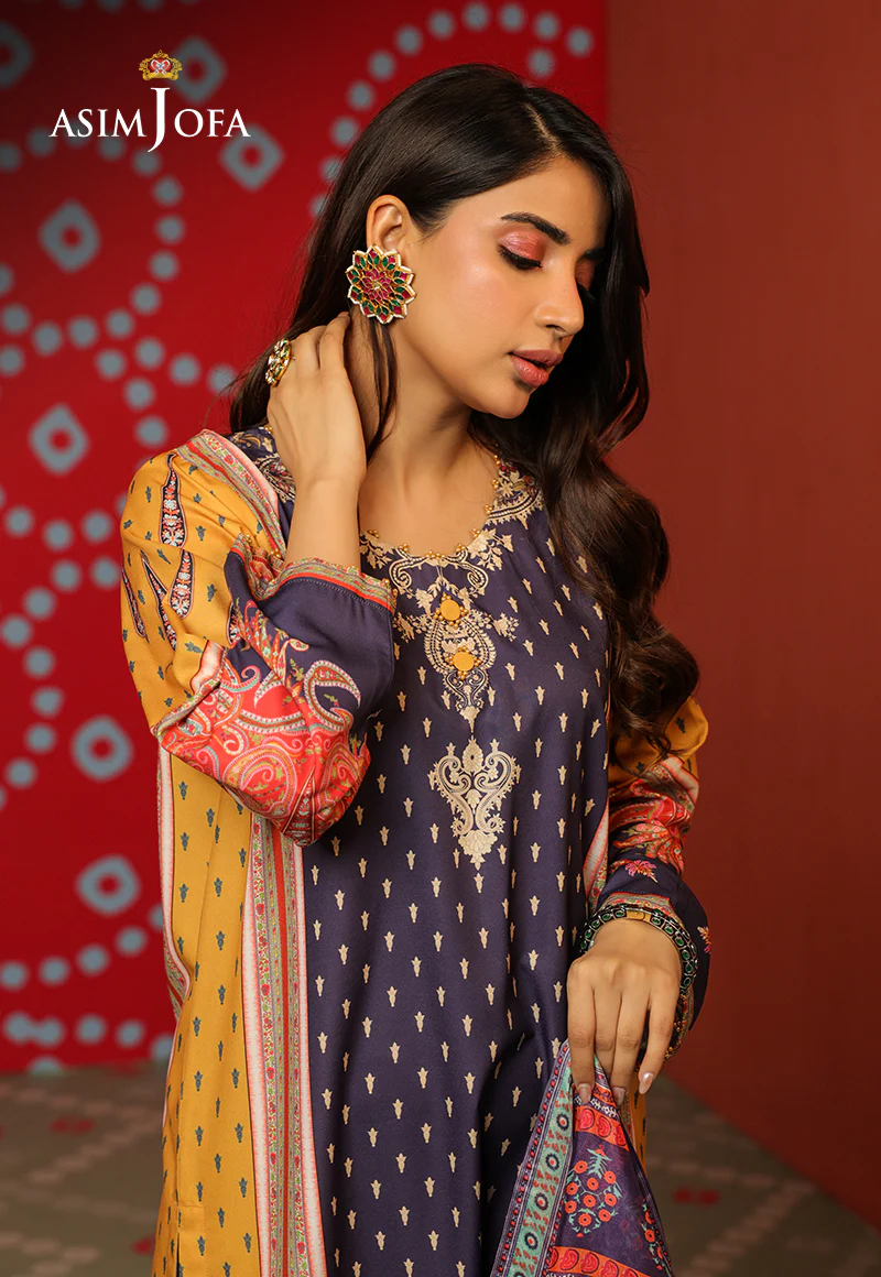 AJTM-06 - 2 PCS PRINTED GEORGETTE SILK 2 PCS - Image 9