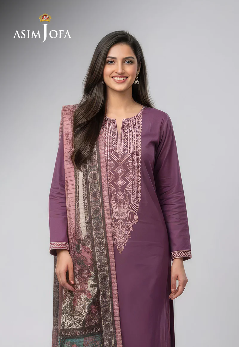 AJSO-342 Unstitched 2 Pcs Shirt Dupatta - Image 2