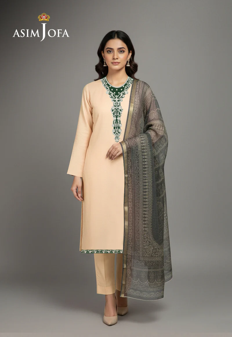 AJSO-409 Unstitched 2 Pcs Shirt Dupatta - Image 2