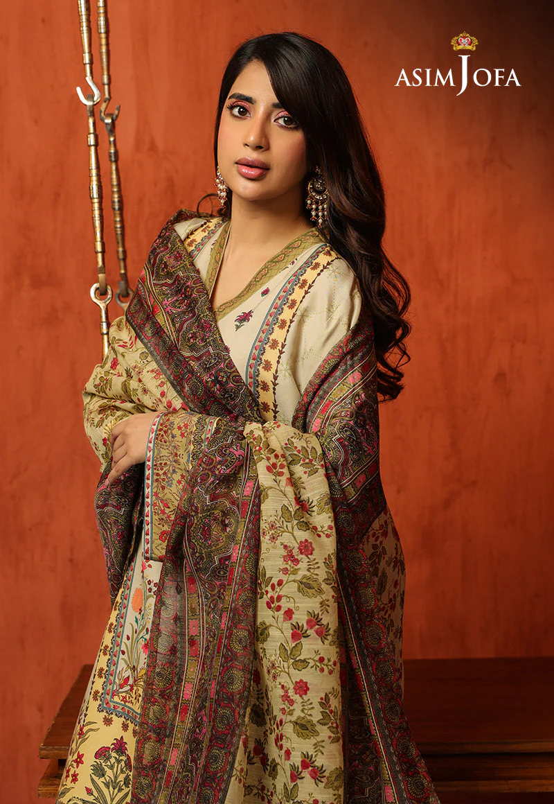 Ajso-92 Unstitched 2 Pcs Shirt Dupatta - Image 4
