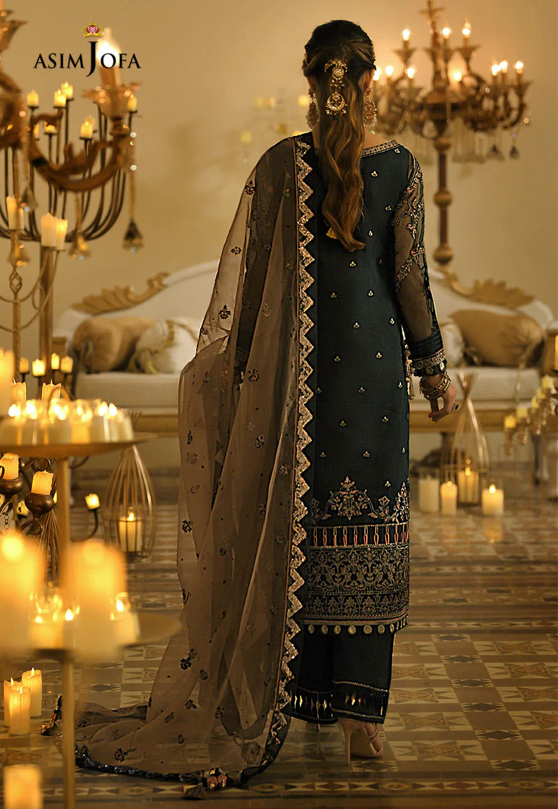 AJST-08 EMBROIDERED ORGANZA 3 PCS - Image 5