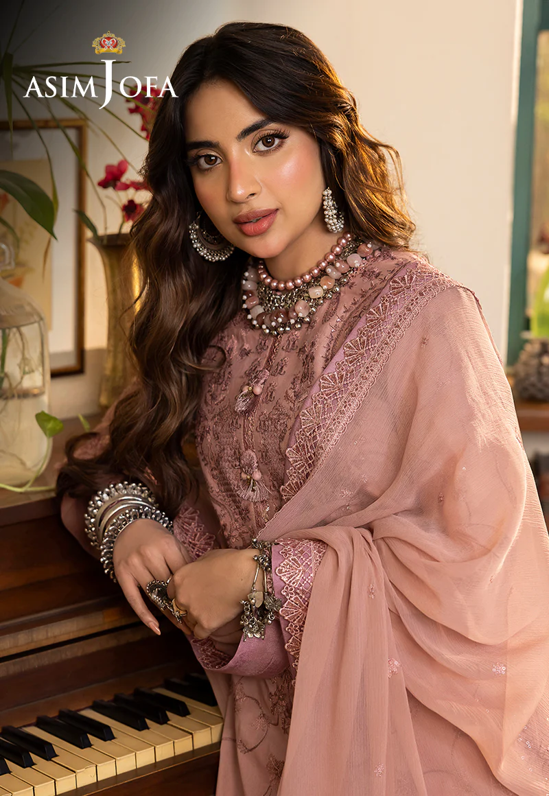 AJSW-01 EMBROIDERED LAWN SILK 3 PCS - Image 10
