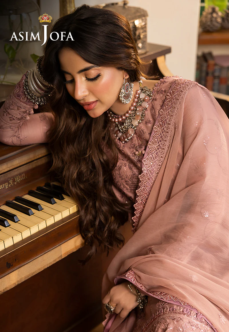 AJSW-01 EMBROIDERED LAWN SILK 3 PCS - Image 8