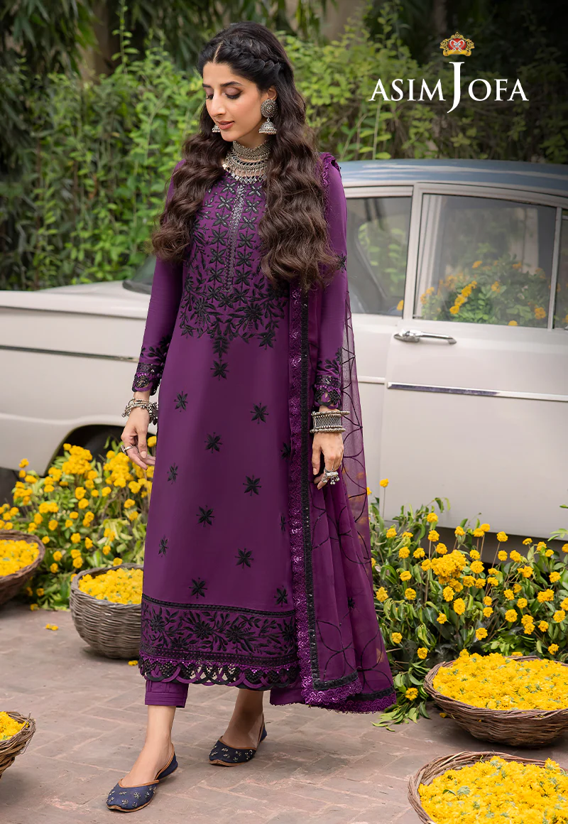 AJSW-03 EMBROIDERED PAPER COTTON 3 PCS - Image 2