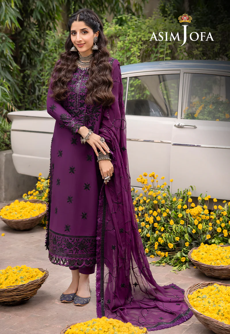 AJSW-03 EMBROIDERED PAPER COTTON 3 PCS - Image 8