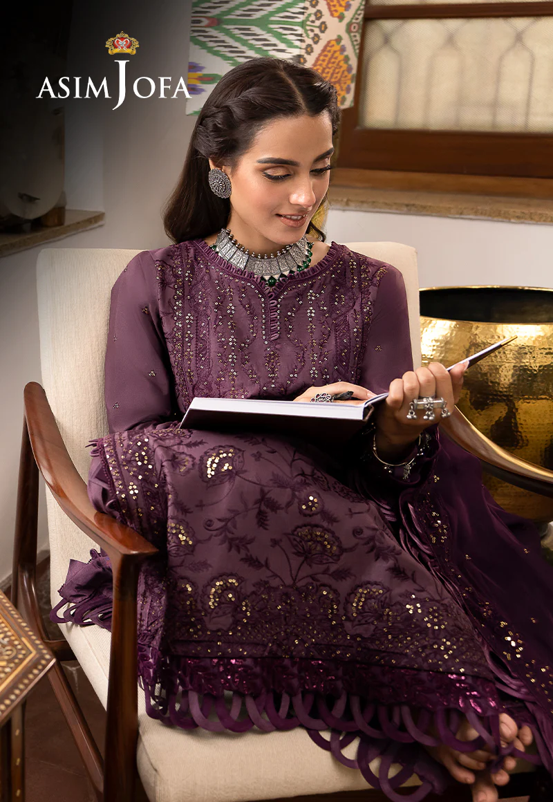 AJSW-06 EMBROIDERED LAWN SILK 3 PCS - Image 10