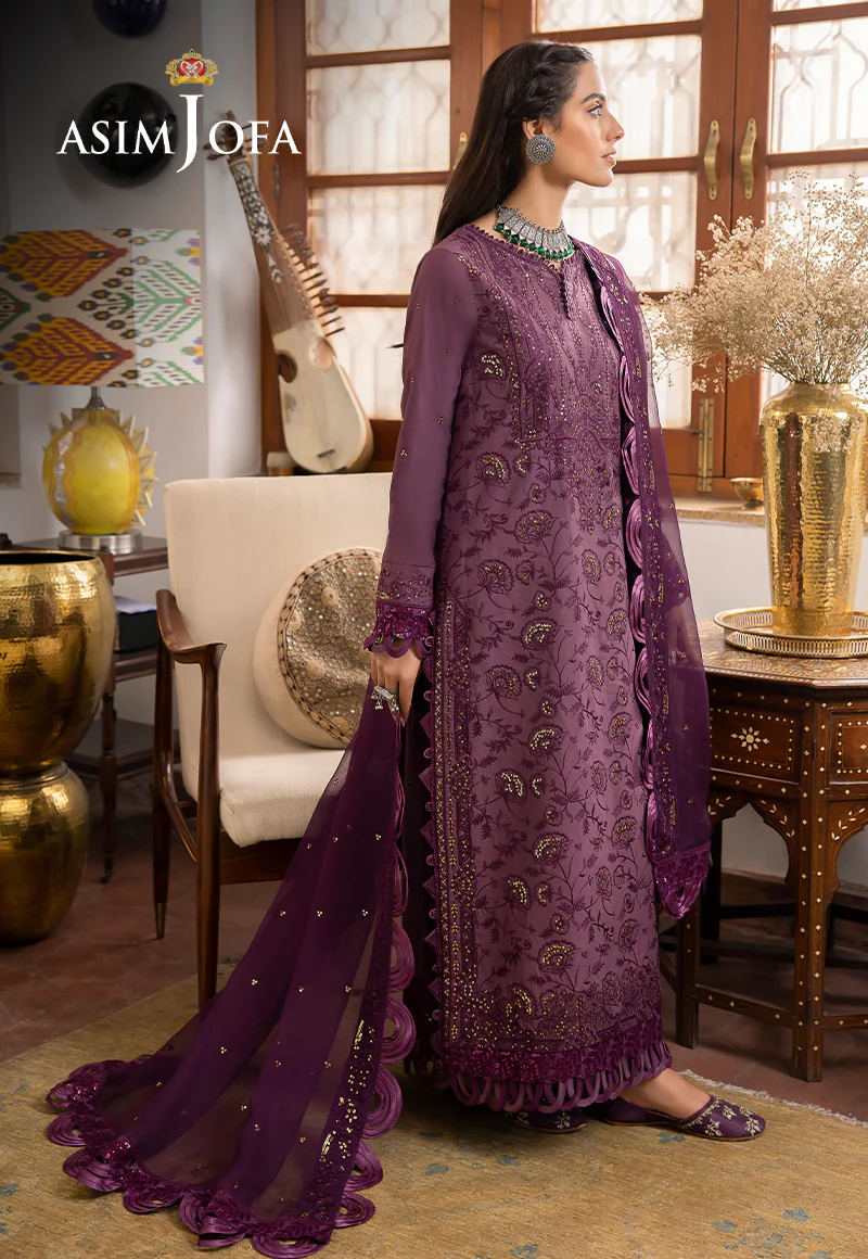 AJSW-06 EMBROIDERED LAWN SILK 3 PCS - Image 3