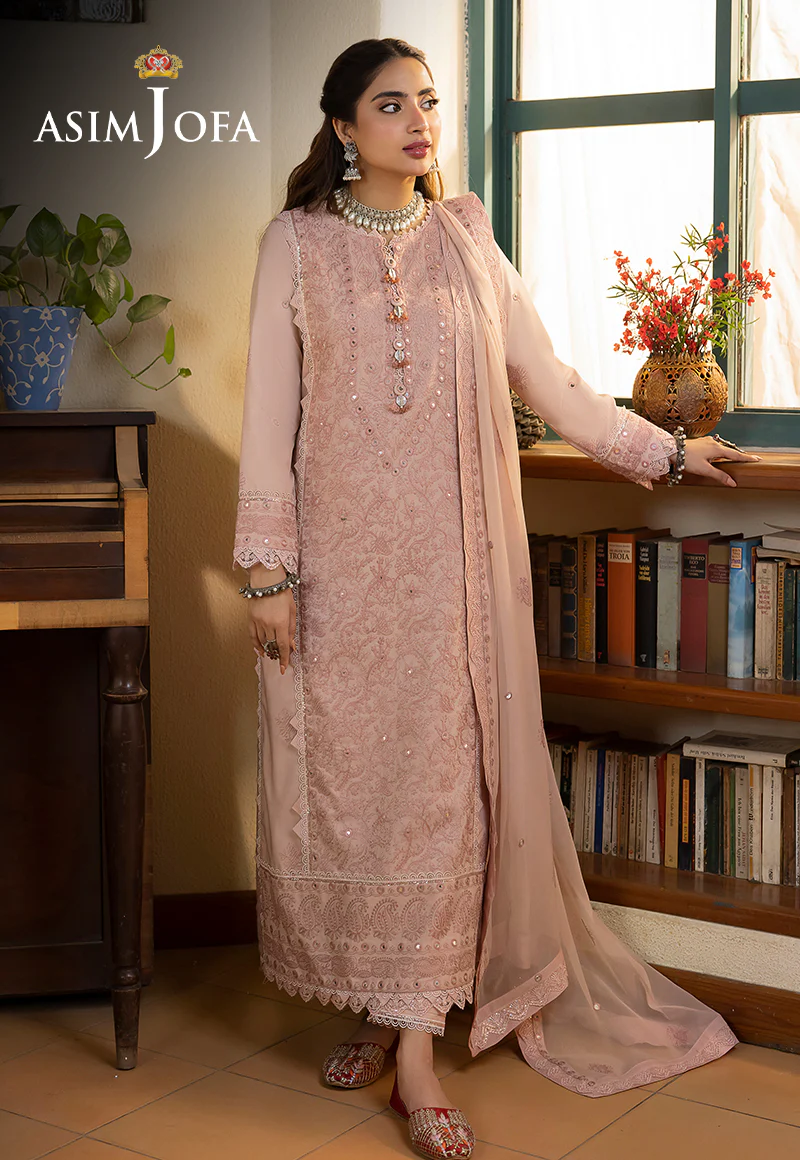 AJSW-07 EMBROIDERED LAWN SILK 3 PCS - Image 10