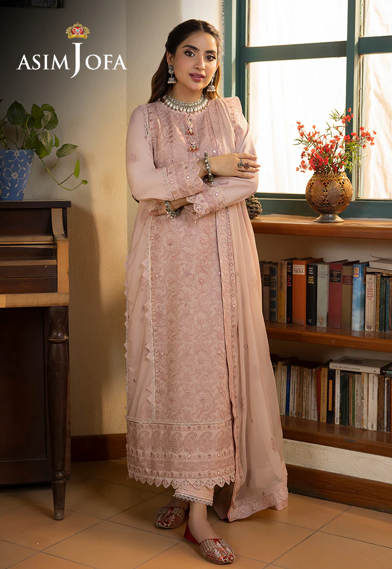 AJSW-07 EMBROIDERED LAWN SILK 3 PCS - Image 11