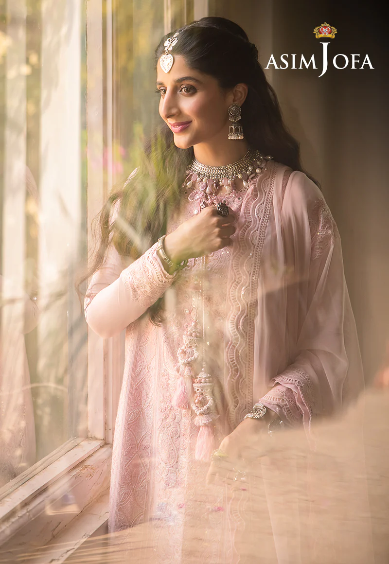 AJSW-14 EMBROIDERED LAWN SILK 3 PCS - Image 5