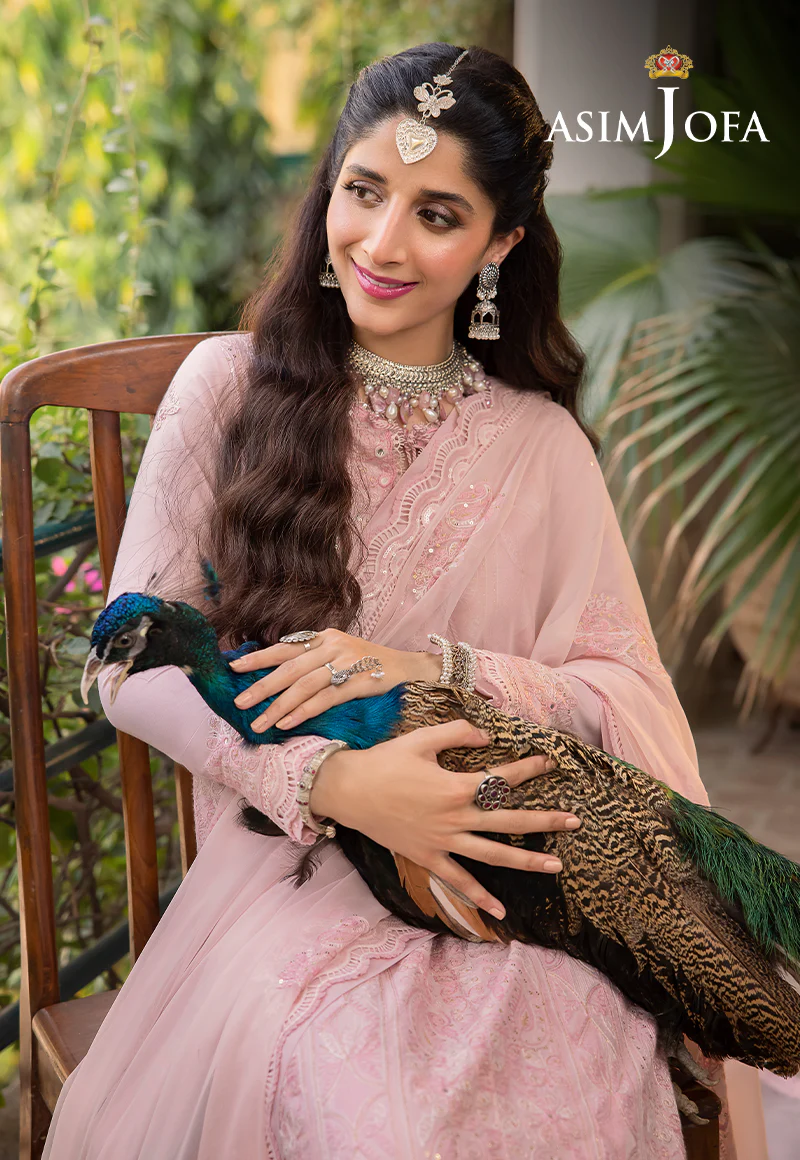 AJSW-14 EMBROIDERED LAWN SILK 3 PCS - Image 6