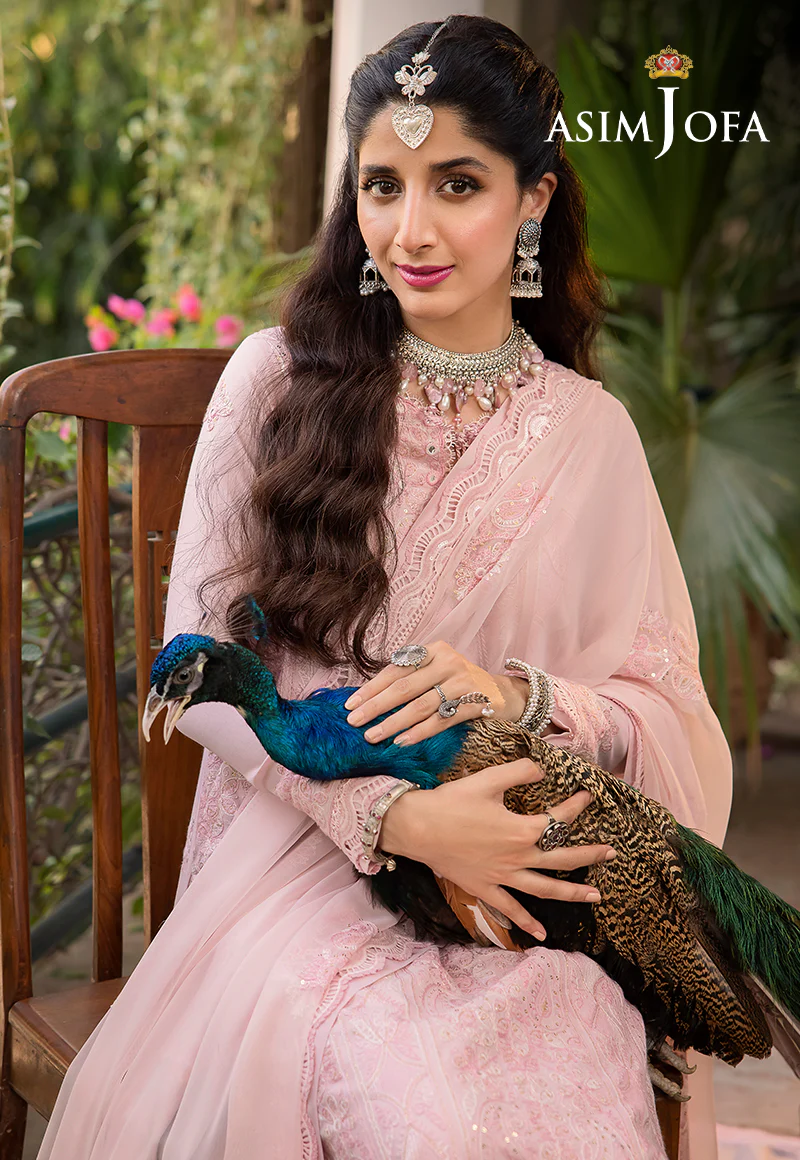 AJSW-14 EMBROIDERED LAWN SILK 3 PCS - Image 7