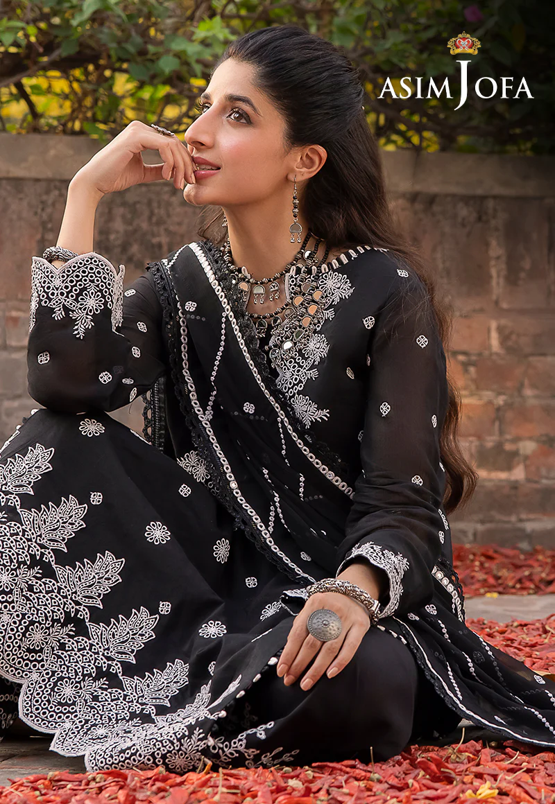 AJSW-19 EMBROIDERED LAWN SILK 3 PCS - Image 10