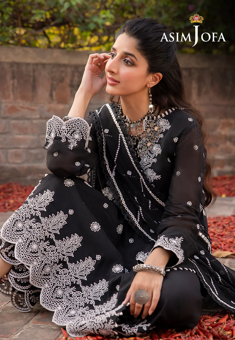 AJSW-19 EMBROIDERED LAWN SILK 3 PCS - Image 13
