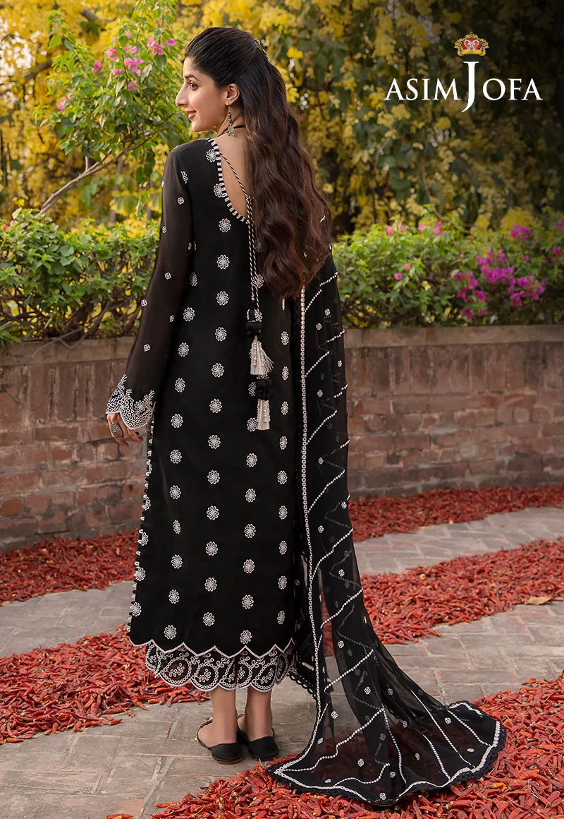 AJSW-19 EMBROIDERED LAWN SILK 3 PCS - Image 8