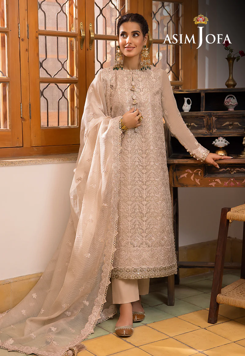 AJSW-21 EMBROIDERED COTTON NET 3 PCS - Image 8