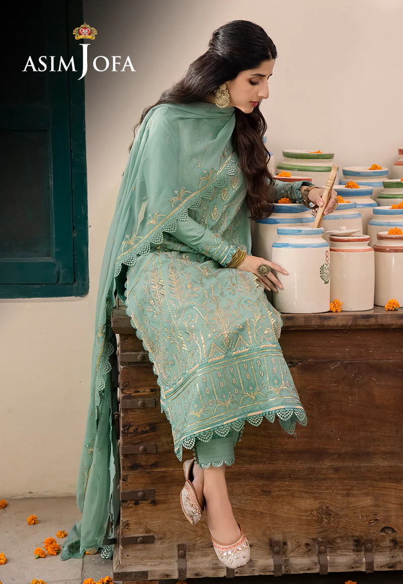 AJSW-25 EMBROIDERED POLY VISCOSE 3 PCS - Image 4