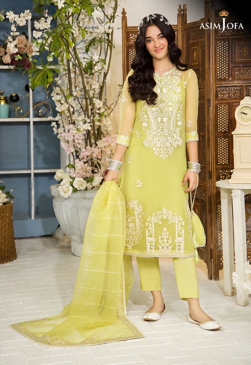 AJTF-02 EMBROIDERED ORGANZA 3 PCS