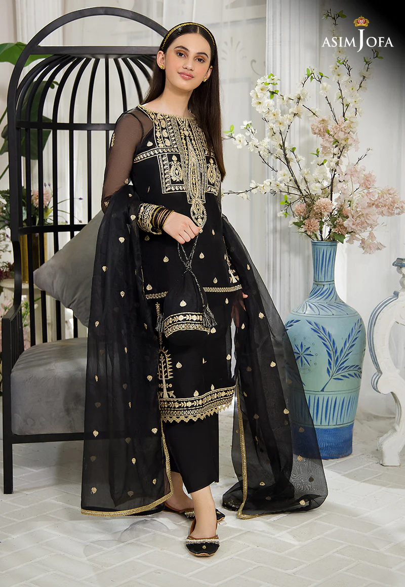 AJTF-06 EMBROIDERED ORGANZA 3 PCS - Image 4
