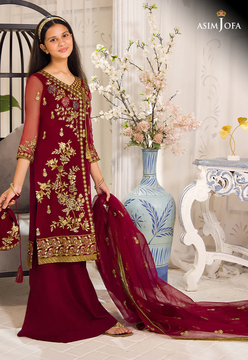 AJTFD-10 EMBROIDERED ORGANZA 2 PCS - Image 2