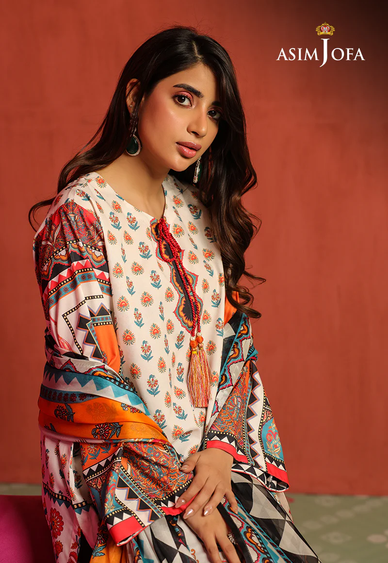 AJTM-08 - 2 PCS PRINTED GEORGETTE SILK 2 PCS - Image 6
