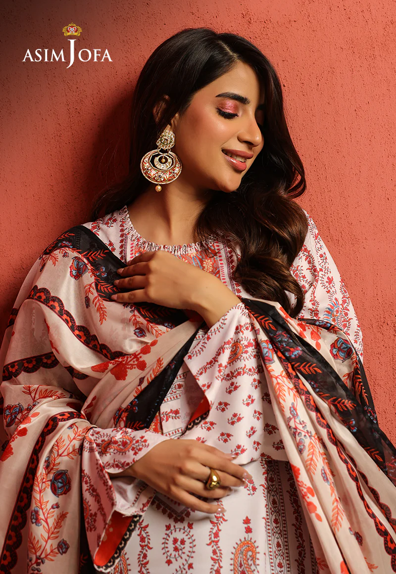 AJTM-09 - 2 PCS PRINTED GEORGETTE SILK 2 PCS - Image 9