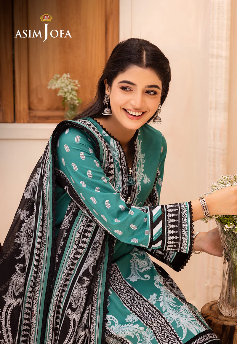 AJUB-03 PRINTED LAWN 3 PCS - Image 5
