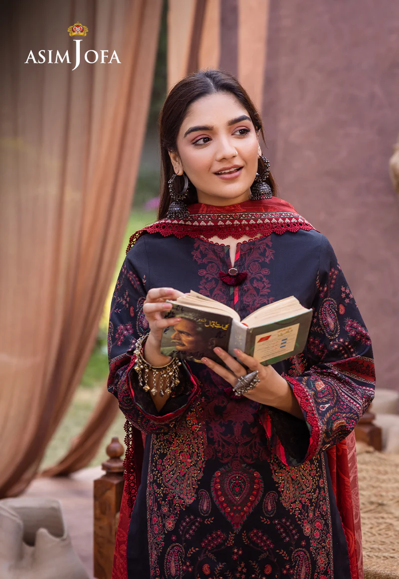 AJUB-12 PRINTED LAWN 3 PCS - Image 5