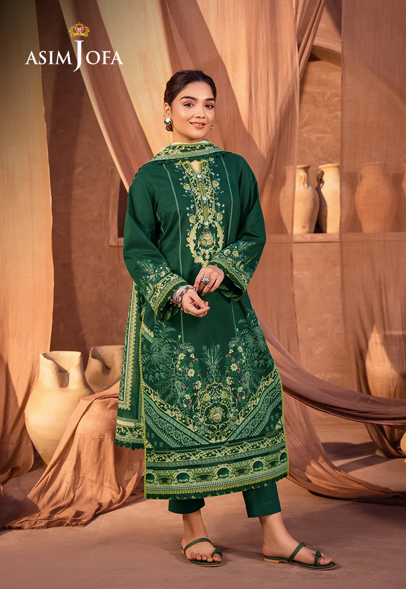 AJUB-13 PRINTED LAWN 3 PCS - Image 2
