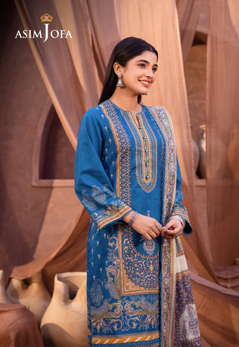 AJUB-16 PRINTED LAWN 3 PCS - Image 11