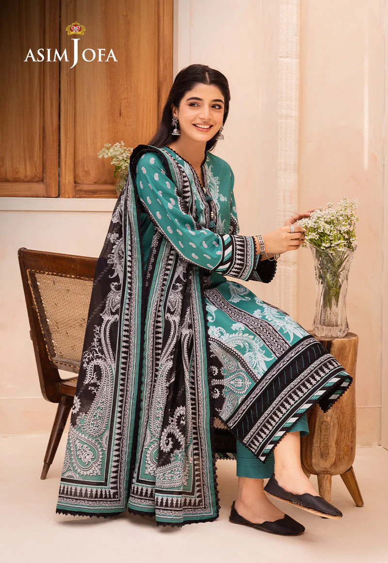 AJUBD-03 PRINTED LAWN STITCHED 3 PCS - Image 3