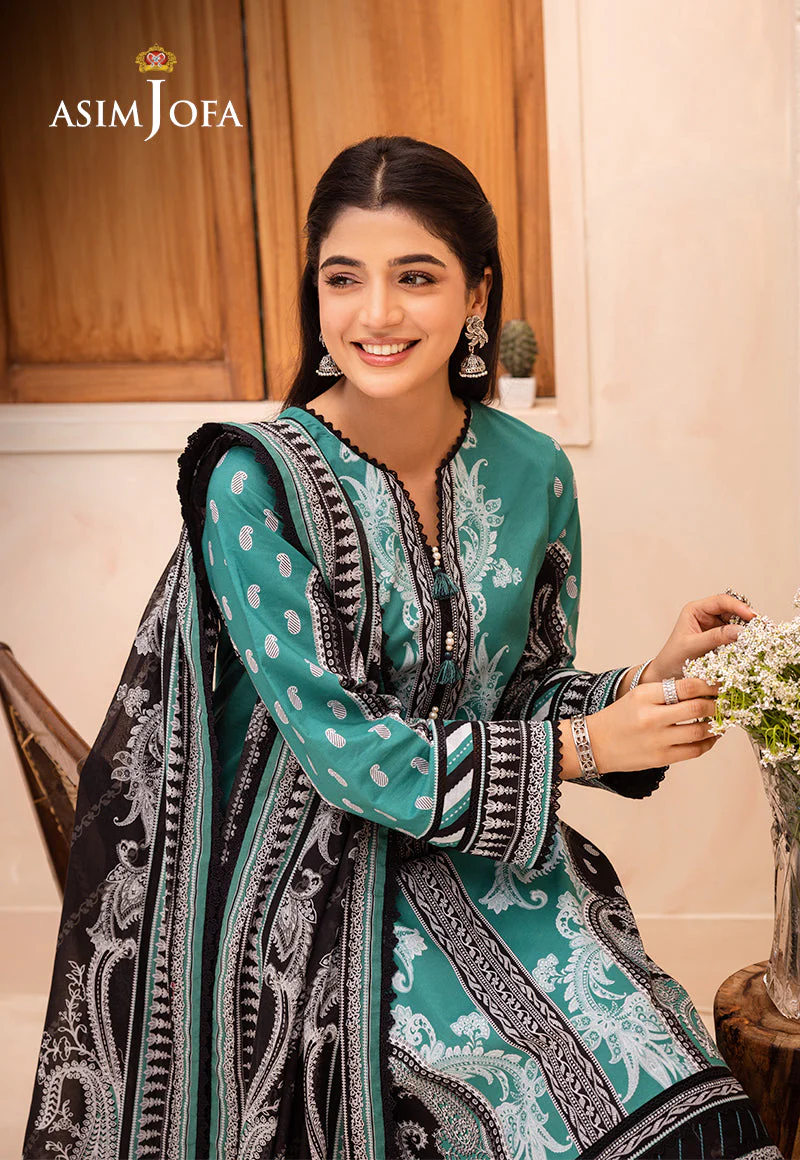AJUBD-03 PRINTED LAWN STITCHED 3 PCS - Image 4