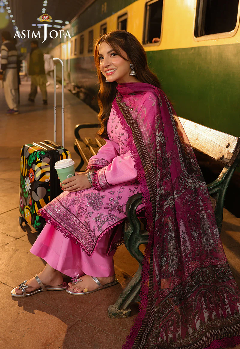 AJUBFD-08 EMBROIDERED DOBBY STITCHED 3 PCS - Image 4