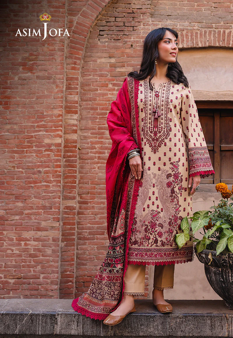 AJUBFD-55 DIGITAL PRINTED LAWN Stitched 3 PCS