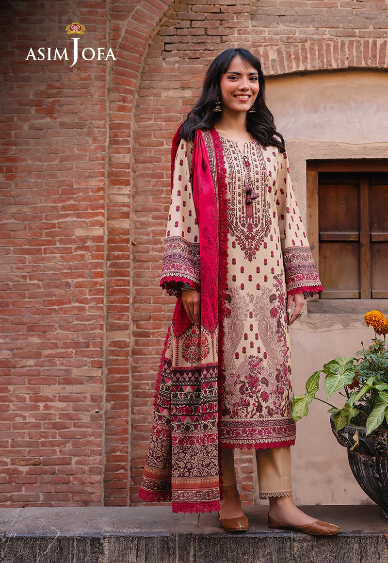 AJUBFD-55 DIGITAL PRINTED LAWN Stitched 3 PCS - Image 2