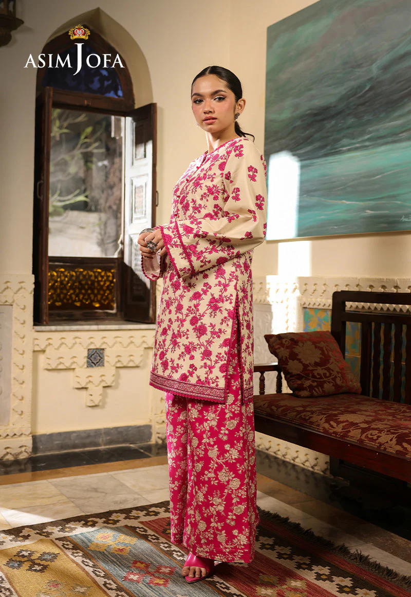 AJUBFD-57 DIGITAL PRINTED LAWN STITCHED 2 PCS - Image 5