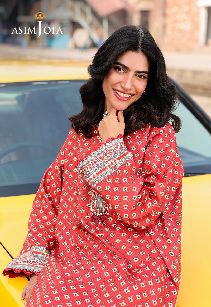 AJUBFD-62 DIGITAL PRINTED LAWN STITCHED 2 PCS - Image 2