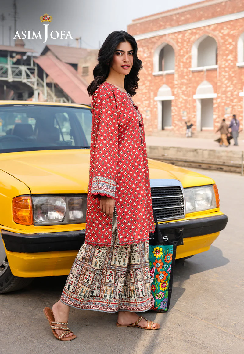 AJUBFD-62 DIGITAL PRINTED LAWN STITCHED 2 PCS - Image 4