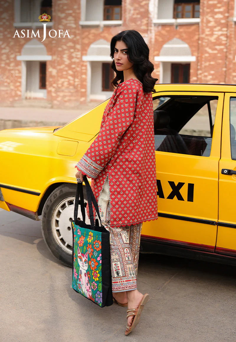 AJUBFD-62 DIGITAL PRINTED LAWN STITCHED 2 PCS - Image 6