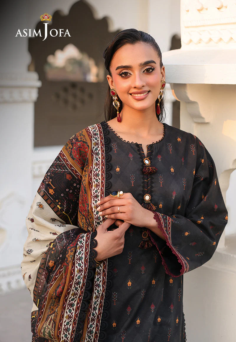 AJUBFD-71 DIGITAL PRINTED LAWN STITCHED 3 PCS - Image 4