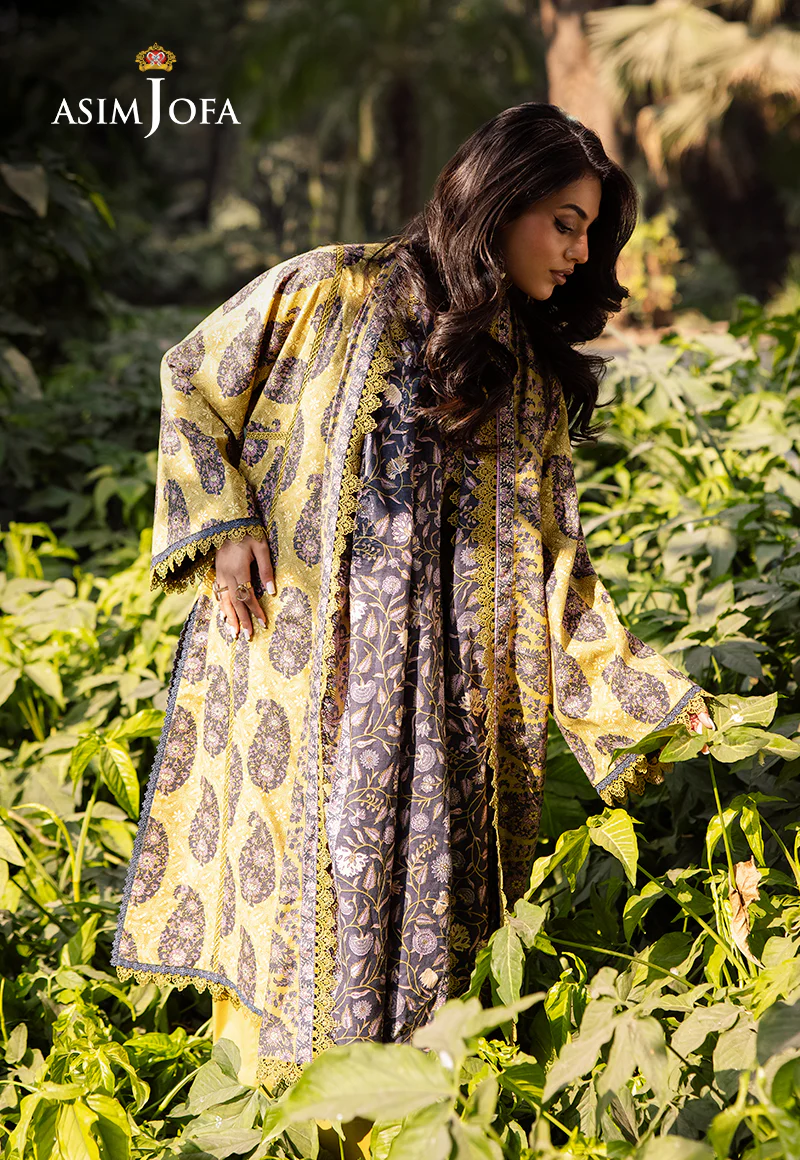 AJUBJ-33 PRINTED LAWN 3 PC - Image 6