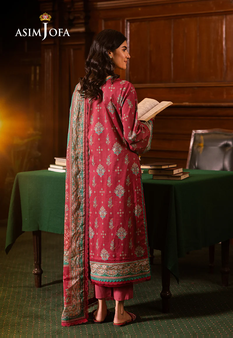 AJUBJ-38 Printed Lawn 3 Pcs - Image 2