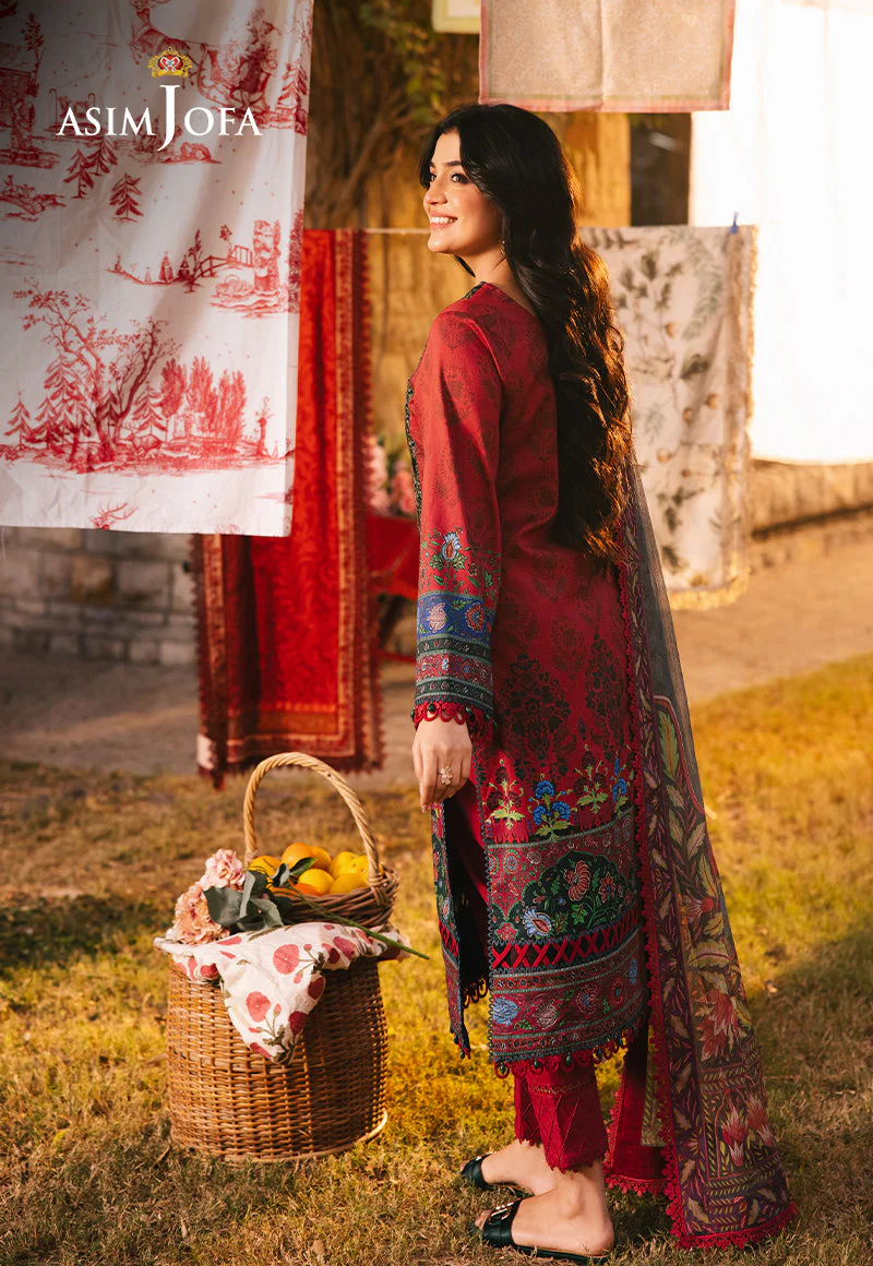 AJUBJD-06 Printed EMBROIDERED LAWN Stitched 3 PC - Image 2