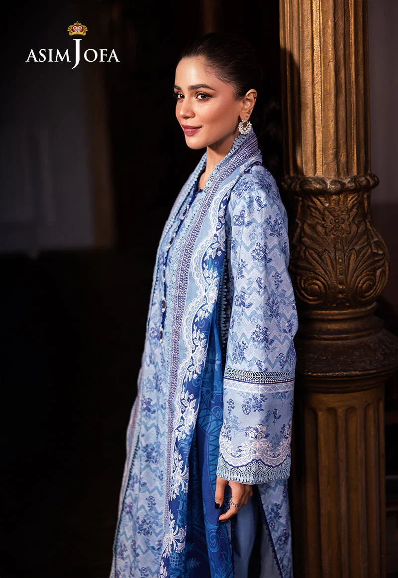 AJUBJD-39 Printed Lawn Stitched 3 Pcs - Image 7