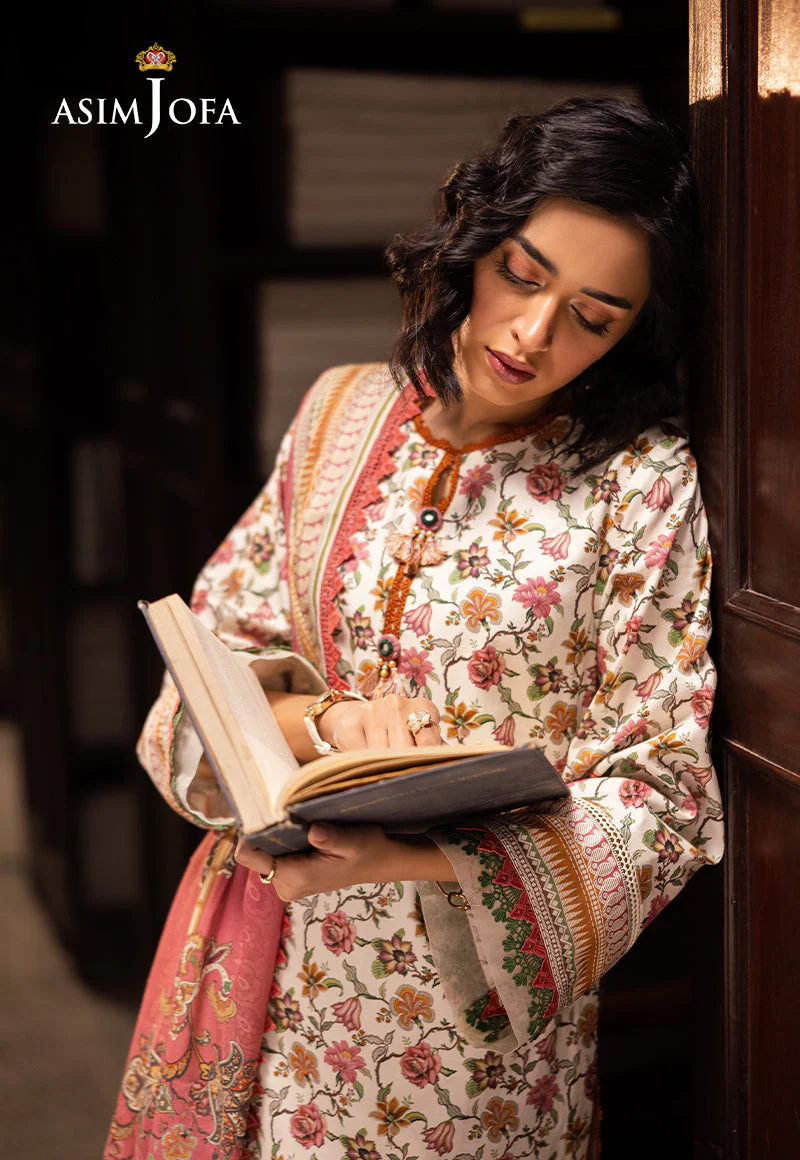 AJUBJD-41 Printed Lawn Stitched 3 Pcs - Image 7