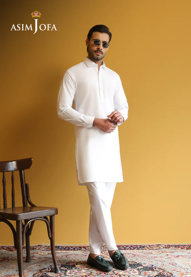 AJUBM-02 UNSTITCHED EGYPTIAN COTTON 2PC - Image 4